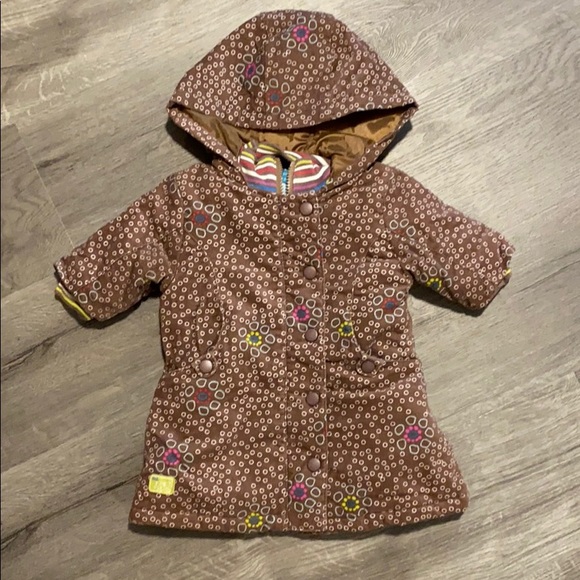 Vintage Deux par Deux Girls heavy winter coat - Picture 1 of 4